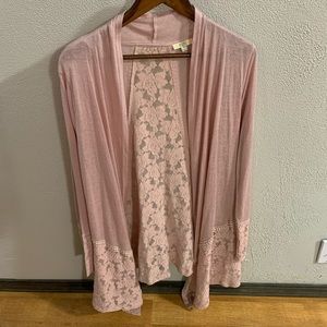 Pink cardigan